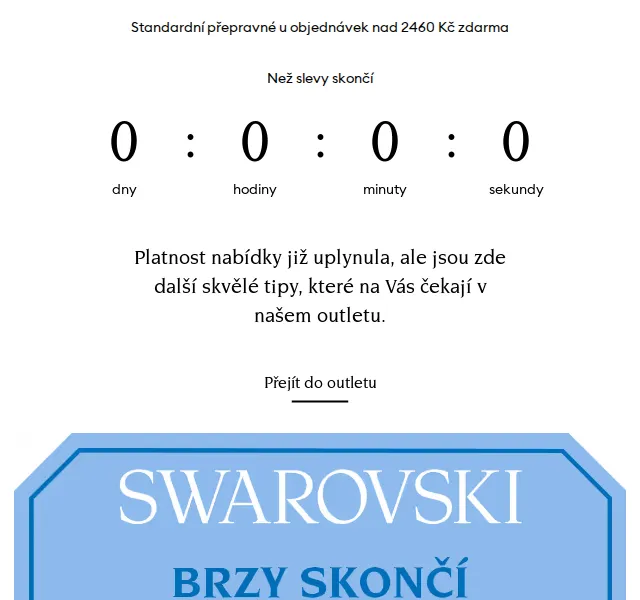 Swarovski: slevy až 40 % na šperky a hodinky – duben 2026