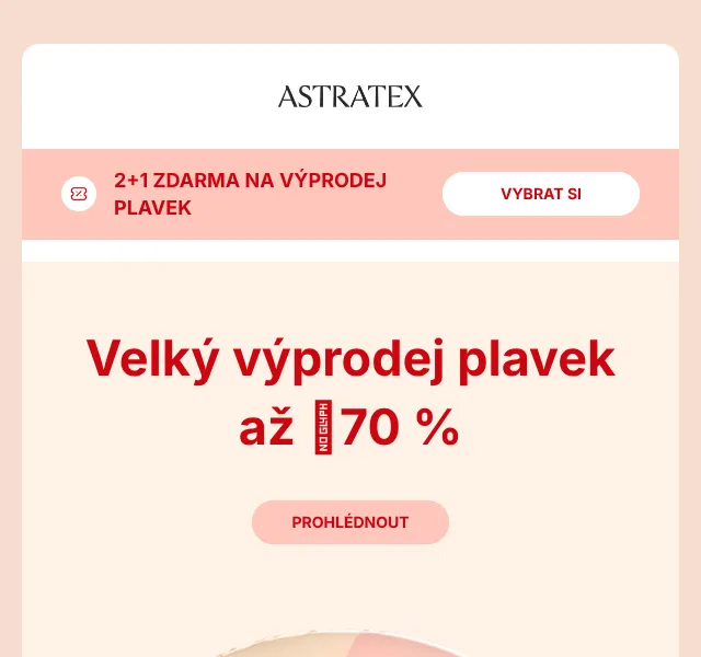 Astratex: Plavky až −70 % – Srpen 2026 | Nuslet
