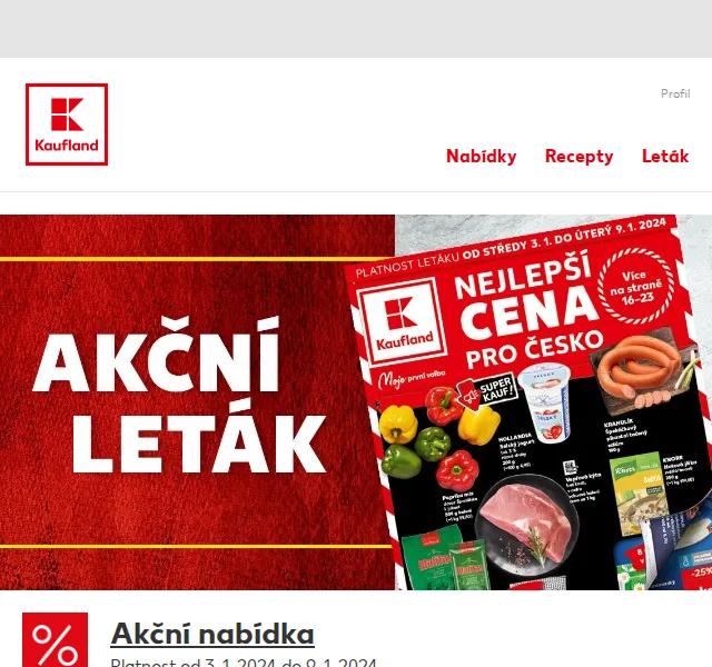 Kaufland: Slevy na těstoviny, kávu Jacobs a pivo Gambrinus – červenec 2026 | Nuslet.cz