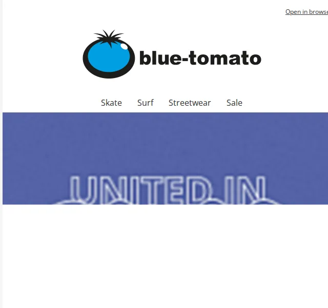 BLUE TOMATO: Unisex streetwear od 39,95 Kč – červen 2026 | Nuslet.cz