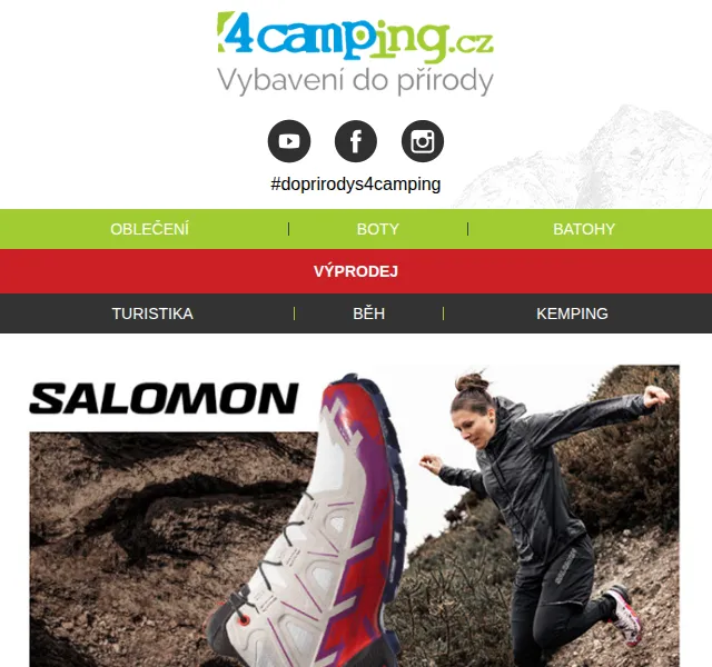 4camping.cz: Salomon speciální akce – červen 2026 | Nuslet.cz