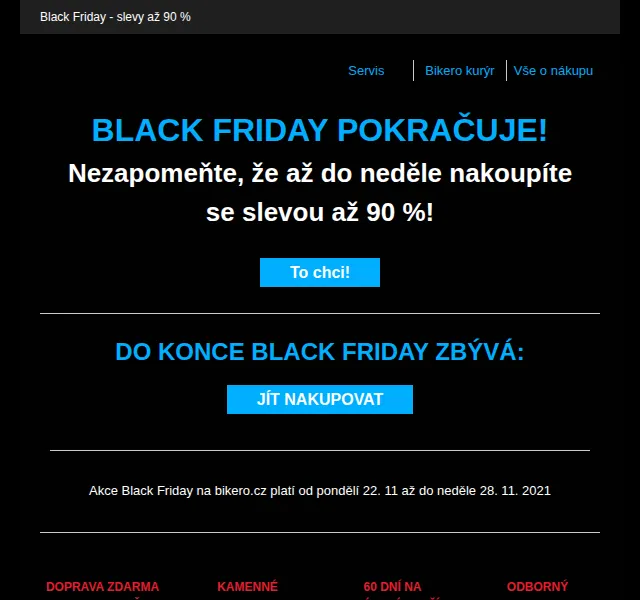 czbikero: Slevy až 90 % – Black Friday – listopad 2021 | Nuslet.cz