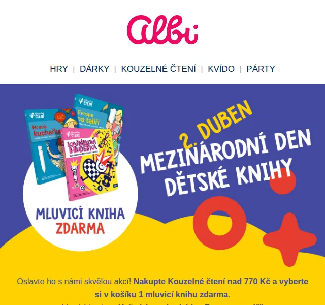 Albi: Kouzelné čtení – dárek k nákupu nad 770 Kč – červenec 2026 | Nuslet.cz