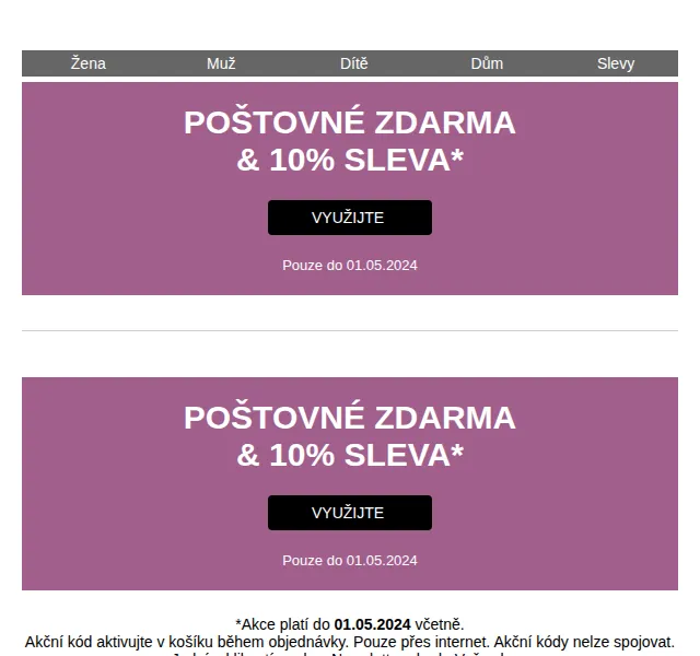 Bonprix: 10% sleva na vše + poštovné zdarma – červen 2026 | Nuslet.cz