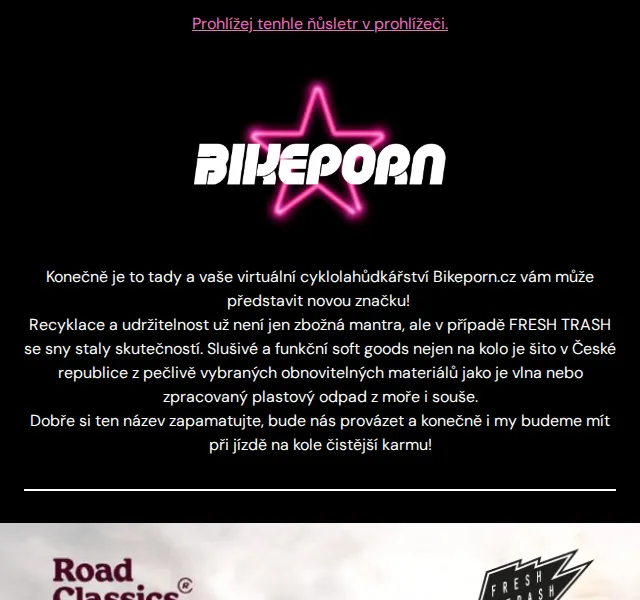 Bikeporn: Fresh Trash – nová udržitelná kolekce – červen 2026 | Nuslet.cz