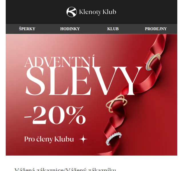 Klenoty Aurum: sleva 20 % na zlaté a briliantové šperky – červenec 2026 | Nuslet.cz