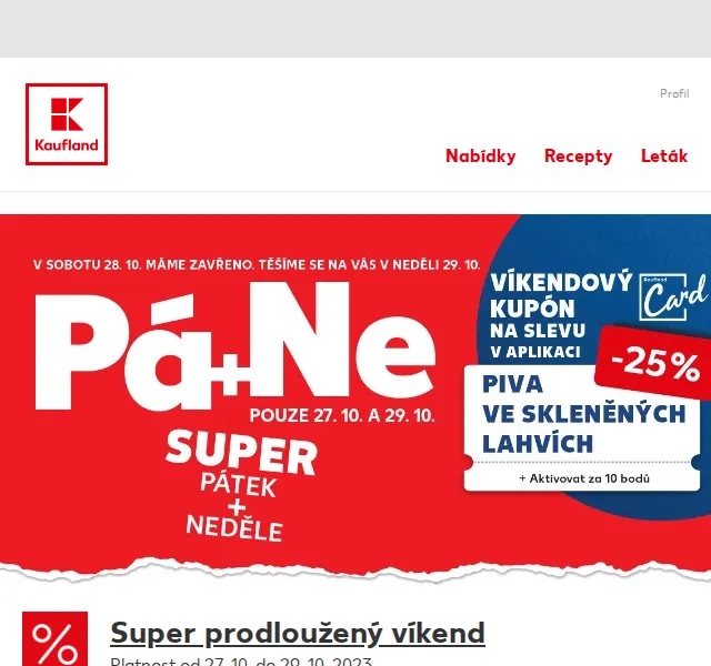 Kaufland: merci čokoláda, gambrinus – prodloužený víkend akce | Nuslet.cz