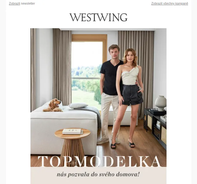 Westwing: Nábytek a dekorace z bytu modelky – červen 2026 | Nuslet.cz