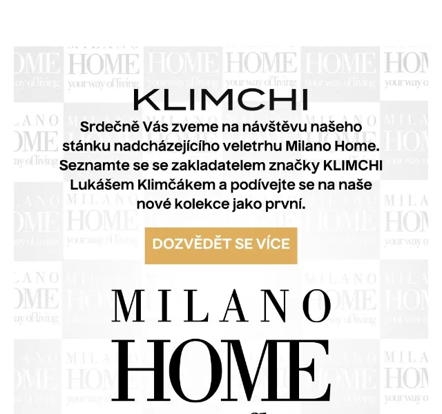 KLIMCHI: Nová kolekce z Milano Home – červenec 2026 | Nuslet.cz