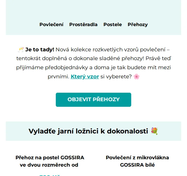 Výprodej povlečení: nová kolekce povlečení a přehozů – červen 2026 | Nuslet.cz