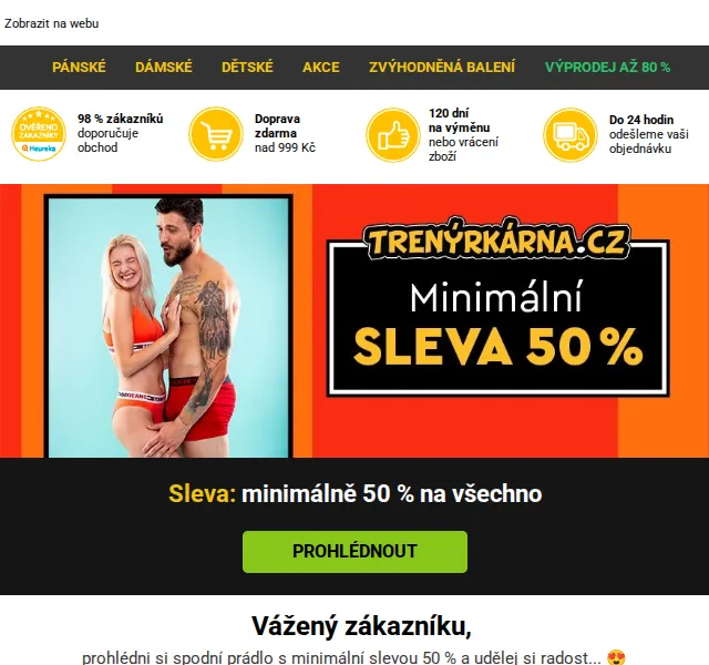 Lukáš z Trenýrkárna.cz: Slevy minimálně 50 % na spodní prádlo – červen 2026 | Nuslet.cz