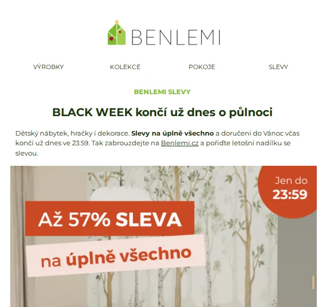 Michal z rodiny Benlemi: Black Week slevy až 57 % – červen 2026 | Nuslet.cz