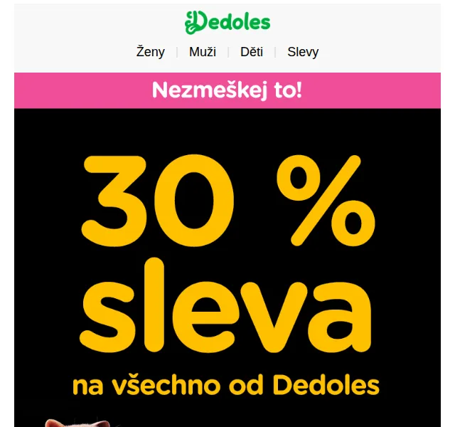 Dedoles.cz: 30% sleva na vše – červenec 2026 | Nuslet.cz