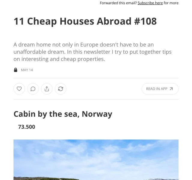 11 Cheap Houses Abroad: Nemovitosti od 50k € – květen 2026
