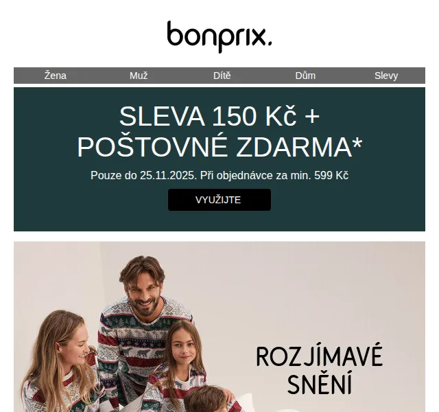 bonprix: sleva 150 Kč + poštovné zdarma – červenec 2026 | Nuslet.cz