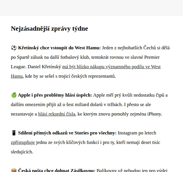 CzechCrunch: Zásadní zprávy týdne – červen 2026 | Nuslet.cz