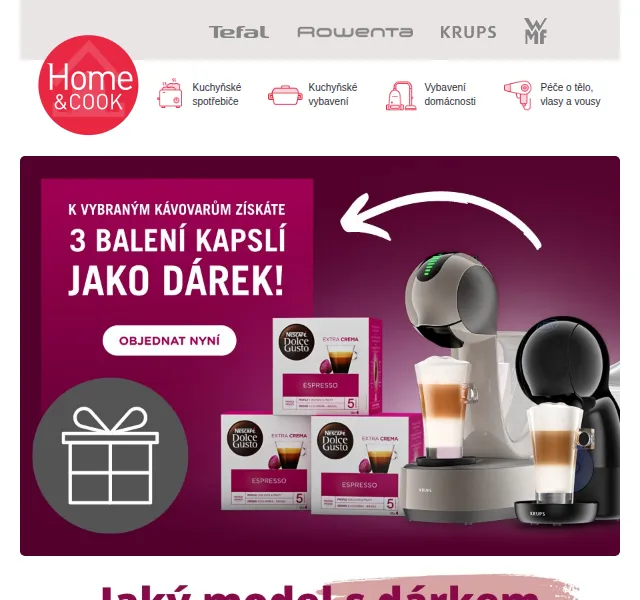 Home & Cook: Dolce Gusto – 3 balení kapslí jako dárek – červen 2026 | Nuslet.cz