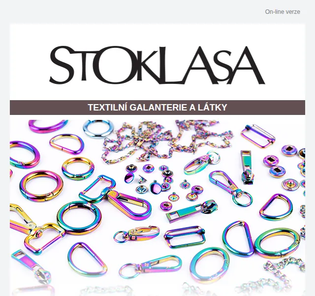 Stoklasa: Duhové kovové komponenty a slevy až 40 % – červen 2026 | Nuslet.cz