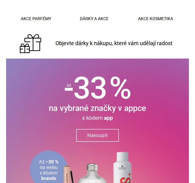 Notino: Až 33% slevy v appce + dárek k nákupu – červen 2026 | Nuslet.cz