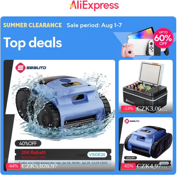 AliExpress: slevy až 67 % – srpen 2026 | Nuslet.cz