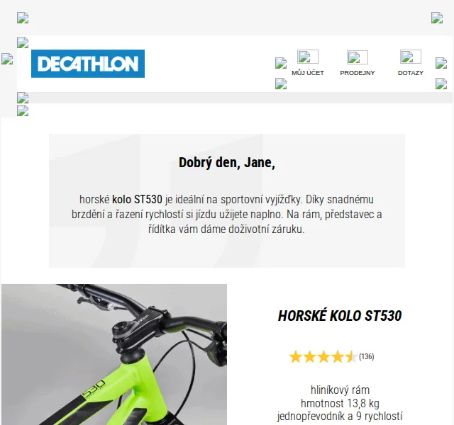 DECATHLON: Horské kolo ST530 za 9 999 Kč – červen 2026 | Nuslet.cz
