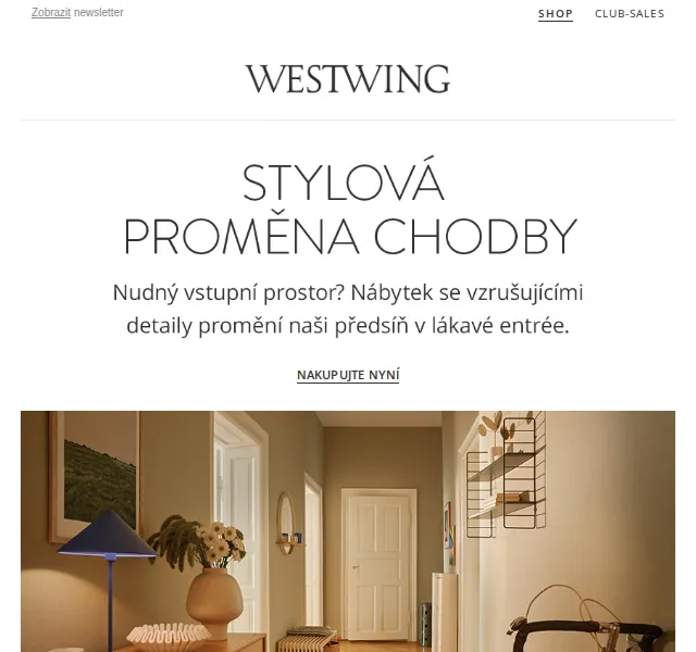 WestwingNow: nápady pro chodbu – červen 2026 | Nuslet.cz