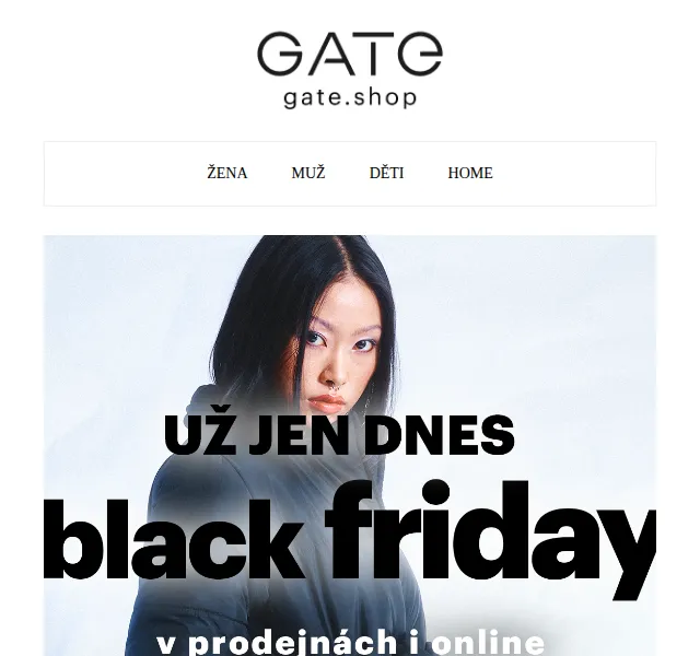 Gate.shop: -25% na všechno – červenec 2026 | Nuslet.cz