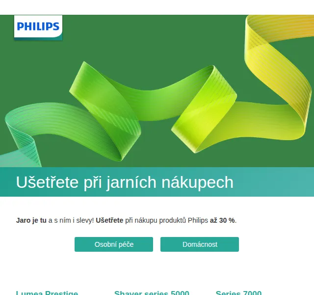 Philips: až 30% sleva na jarní nákupy – červen 2026 | Nuslet.cz