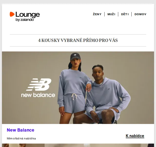 Lounge by Zalando: GANT, New Balance, Superdry — až 80 % | Duben 2026