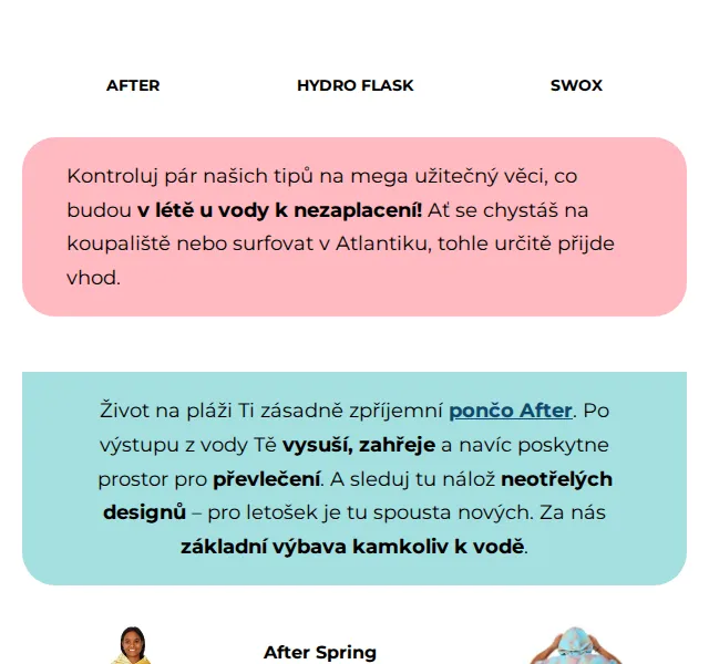 SNOWBOARD ZEZULA: After, Hydro Flask, SWOX a SurfEars – červen 2026 | Nuslet.cz