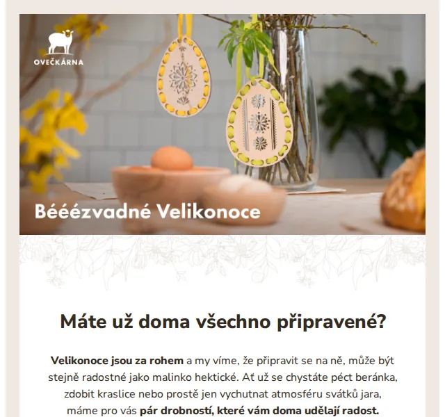 Ovečkárna: Velikonoční inspirace – červen 2026 | Nuslet.cz