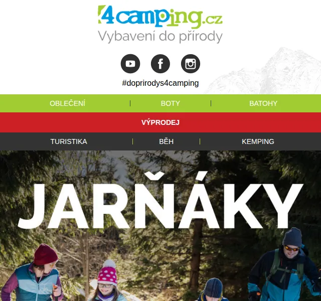 4camping: Zimní výbava na jarní prázdniny – červen 2026 | Nuslet.cz