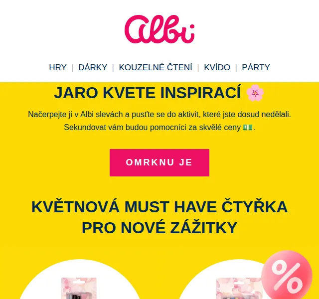 Albi: Akce slevy až 83 % – červen 2026 | Nuslet.cz