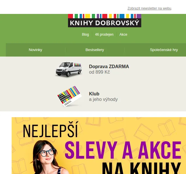 KnihyDobrovsky.cz: Sleva 10 % na knihy a deskové hry – červen 2026 | Nuslet.cz
