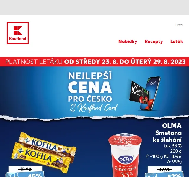 Kaufland: květák 29,90 Kč a granule Purina – srpen 2023 | Nuslet.cz