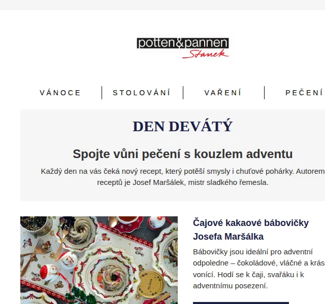 Potten & Pannen: Čajové kakaové bábovičky Josefa Maršálka – červen 2026 | Nuslet.cz