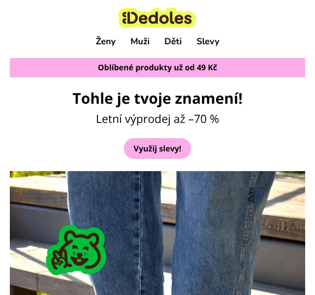 Dedoles.cz: Letní výprodej do 70 % – Červenec 2026 | Nuslet.cz