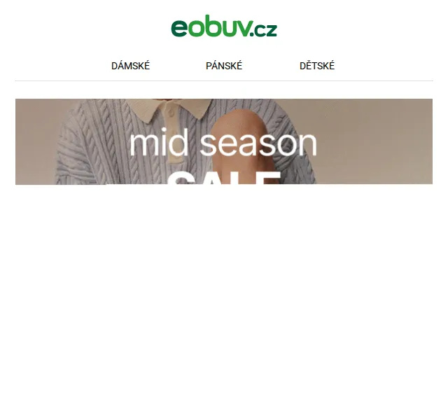eobuv.cz: Mid Season SALE až 50 % – červenec 2026 | Nuslet.cz