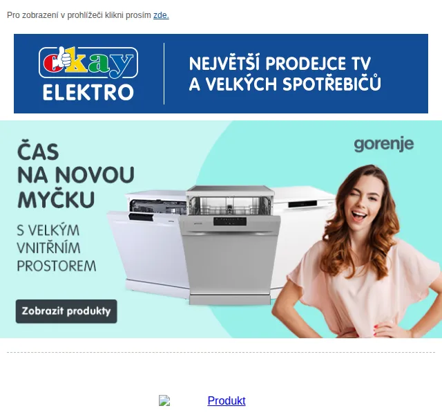 OKAY: Myčky Gorenje od 8 489 Kč – červen 2026 | Nuslet.cz