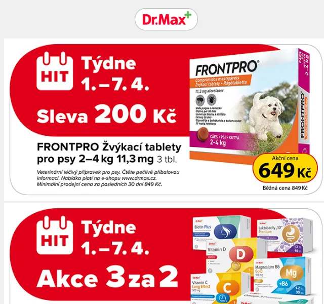 Dr.Max E-shop: Léky a zdraví až s 49% slevou – červen 2026 | Nuslet.cz