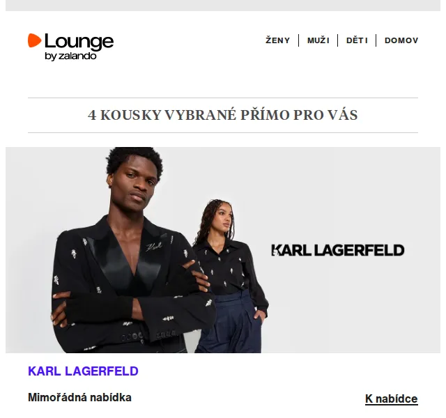 Lounge by Zalando: Karl Lagerfeld, Desigual – až 75 % sleva | červen 2026 | Nuslet.cz