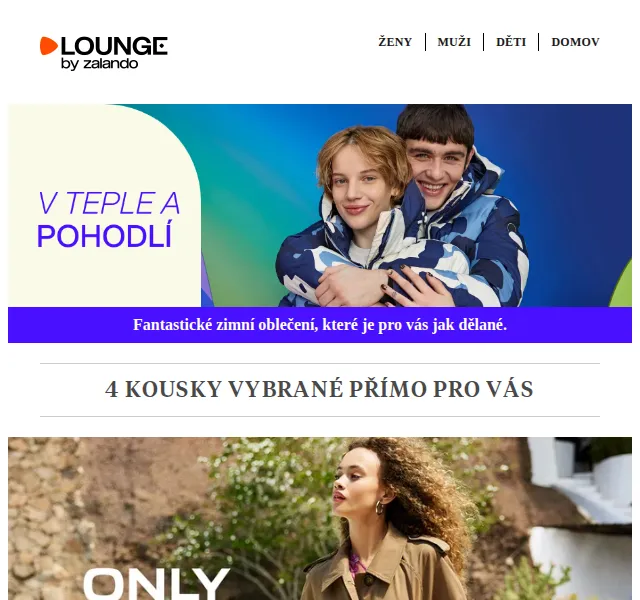 Lounge by Zalando: ONLY, Versace – sleva až 76 % – červen 2026 | Nuslet.cz