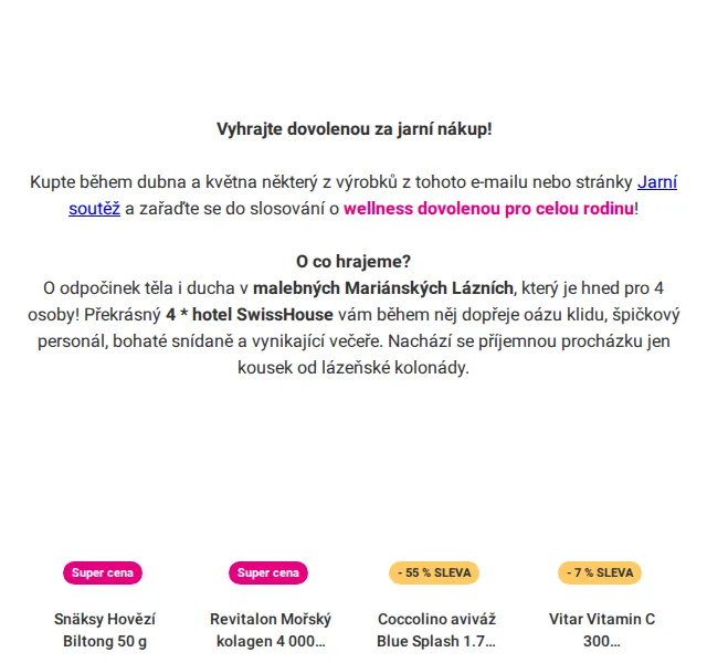 Pilulka.cz: Soutěž o wellness dovolenou a sleva až 55 % – červen 2026 | Nuslet.cz