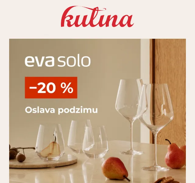 KULINA.cz: Eva Solo sklenice -20 % – červen 2026 | Nuslet.cz