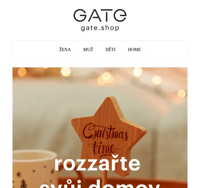Gate.shop: Vánoční dekorace od 88 Kč – červen 2026 | Nuslet.cz