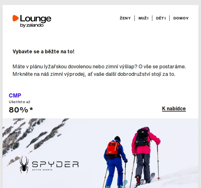 Lounge by Zalando: Až 80% sleva na zimní sporty – červenec 2026 | Nuslet.cz