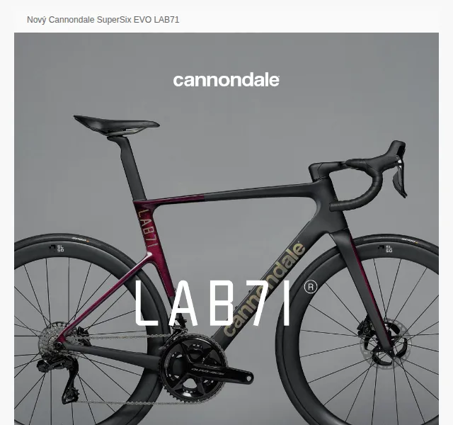 Cannondale: Nový SuperSix EVO LAB71 – červen 2026 | Nuslet.cz