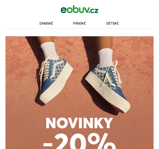 eobuv.cz: sleva 20 % na novinky – červen 2026 | Nuslet.cz