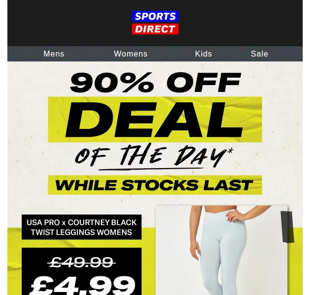 Sportsdirect.com: USA Pro Legíny za 4,99 £ (90% sleva) – červen 2026 | Nuslet.cz