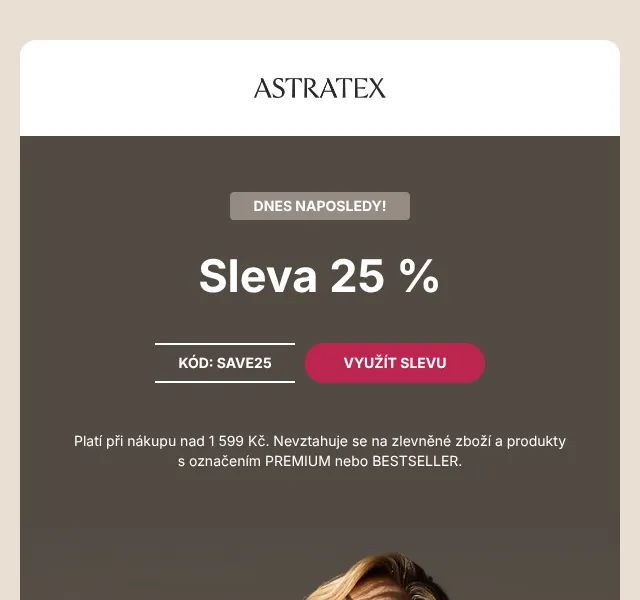 Astratex.cz: Stahovací prádlo – 25 % sleva | Červen 2026